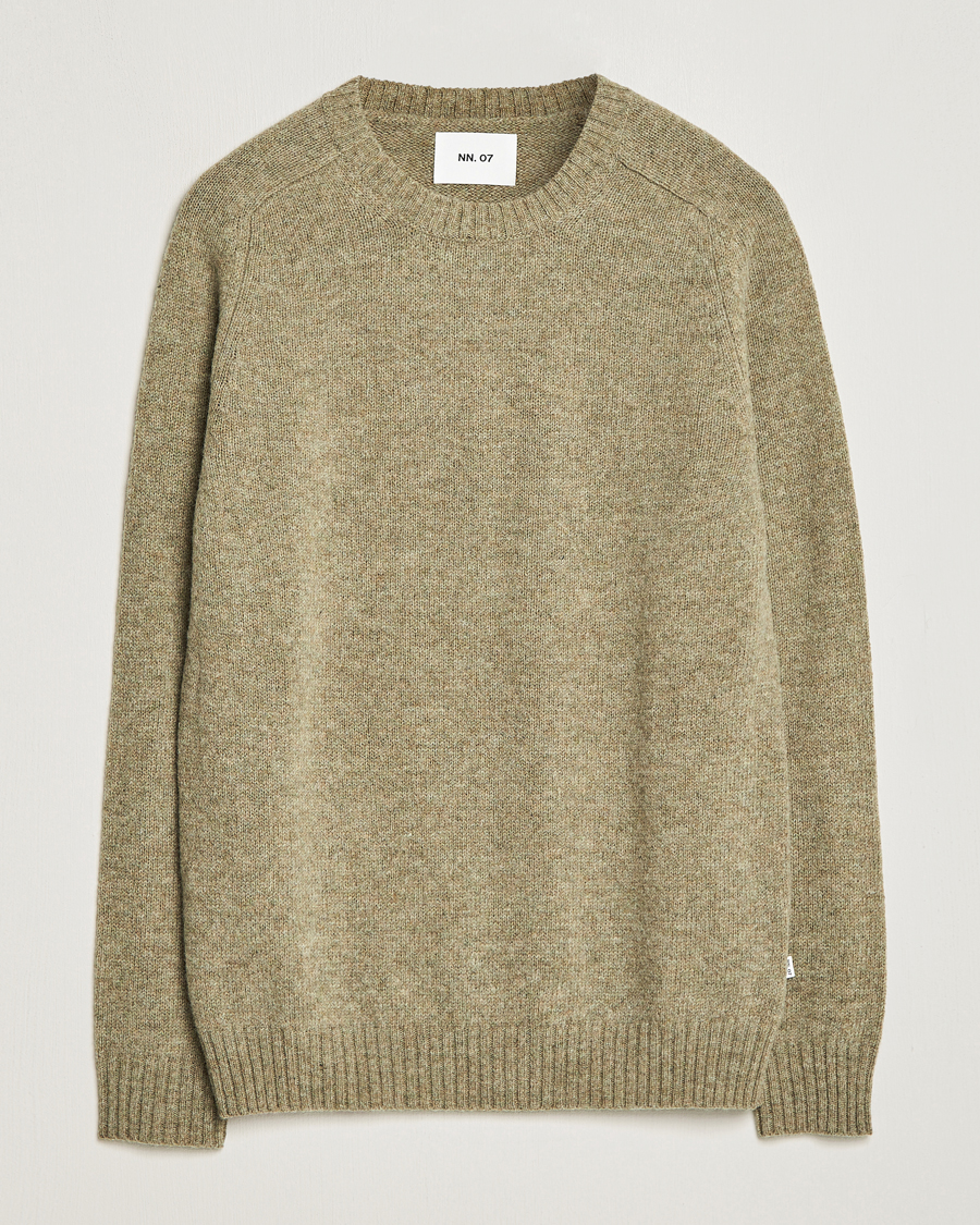 Herre | Gensere | NN07 | Nathan Brushed Crew Neck Elmwood