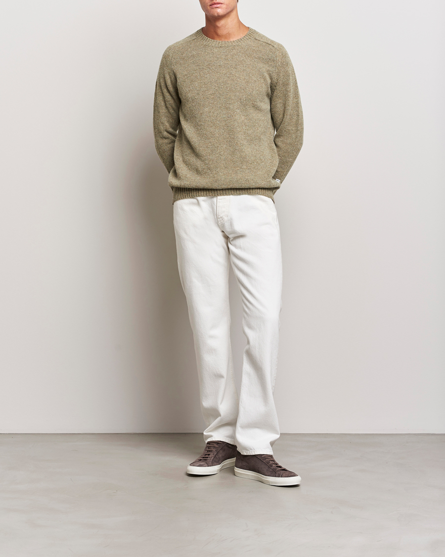 Herre | Gensere | NN07 | Nathan Brushed Crew Neck Elmwood