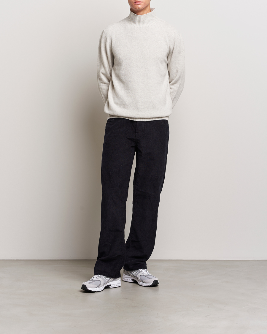 Herre | Gensere | NN07 | Clark Brushed Polo Light Grey Melange