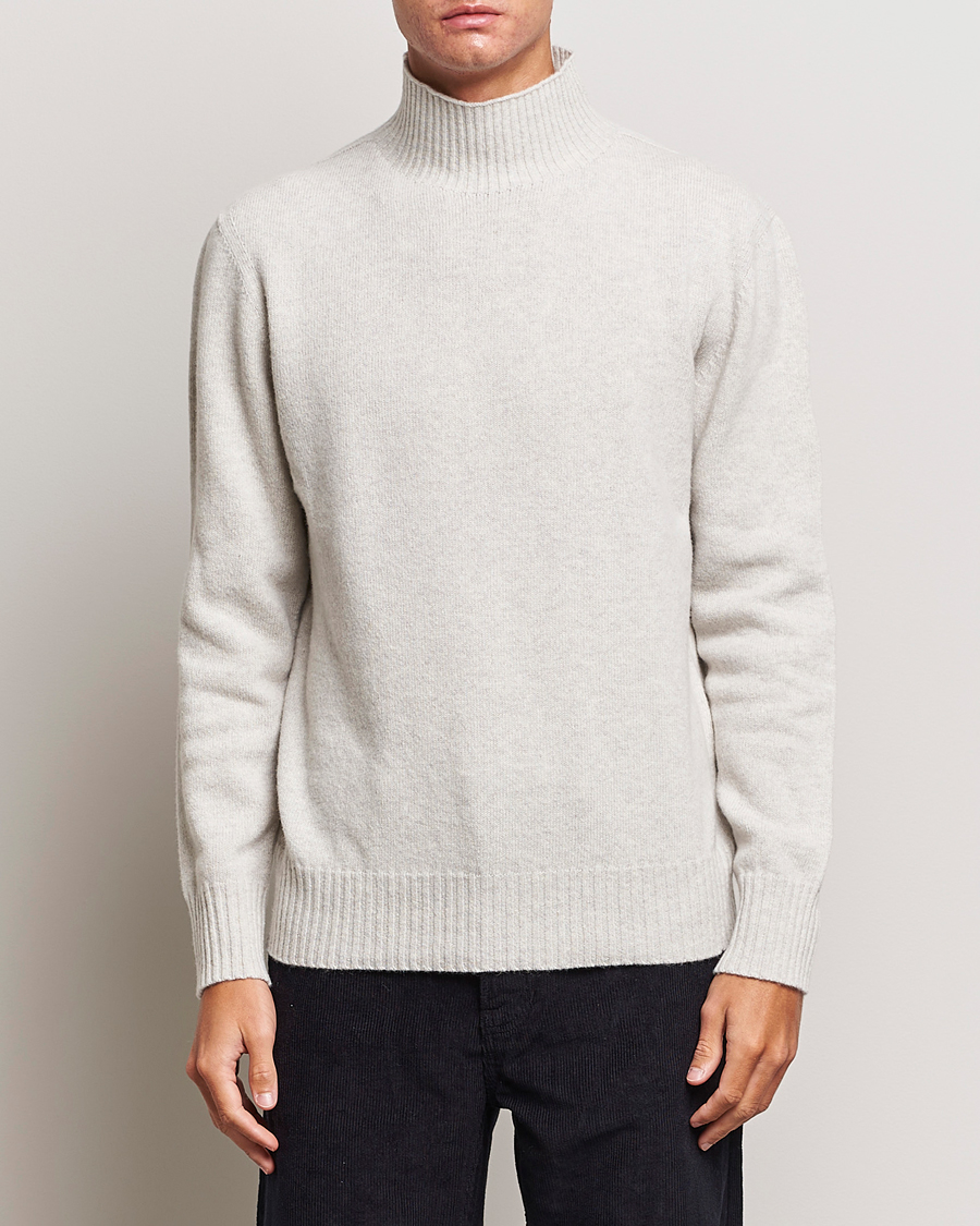 Herre | Gensere | NN07 | Clark Brushed Polo Light Grey Melange