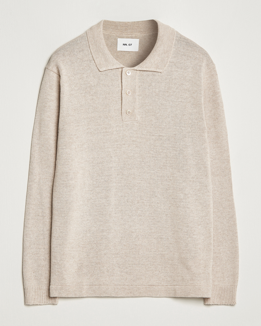 Herre | Gensere | NN07 | Vito Knitted Polo Off White