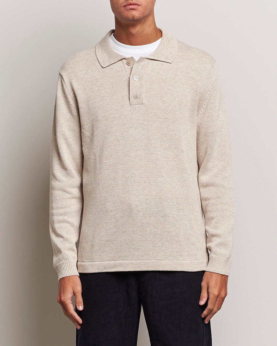 Herre | Gensere | NN07 | Vito Knitted Polo Off White