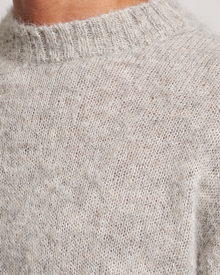 Herre | Gensere | NN07 | Jack Wool Crew Neck Sweater Light Grey Melange
