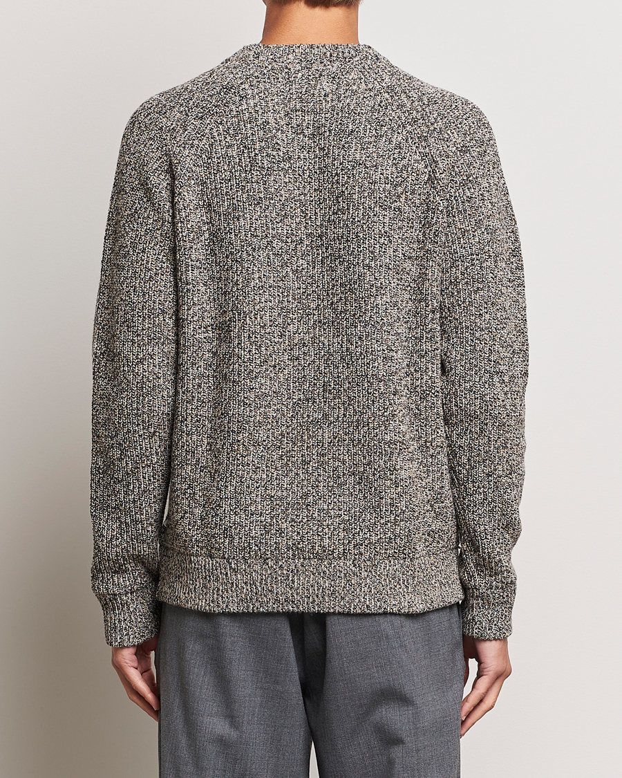 Herre | Gensere | NN07 | Jacobo Heavy Knitted Sweater Khaki Melange