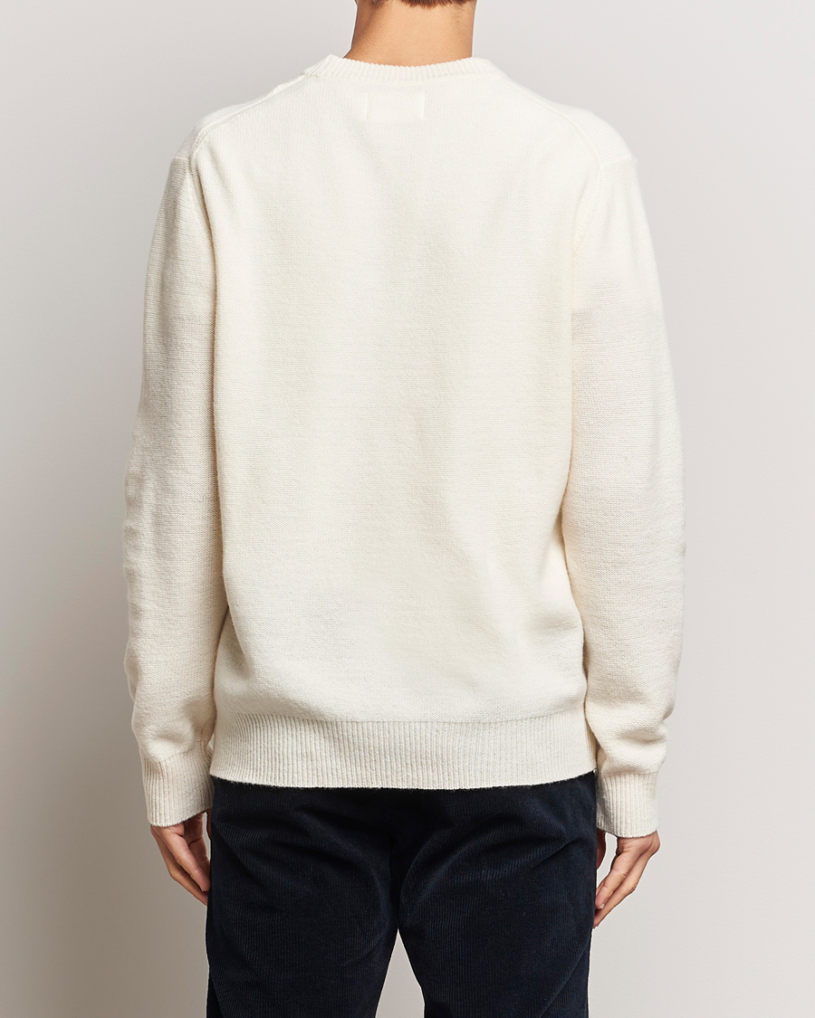 Herre | Gensere | NN07 | Nigel Lambswool Knitted Crew Neck Ecru