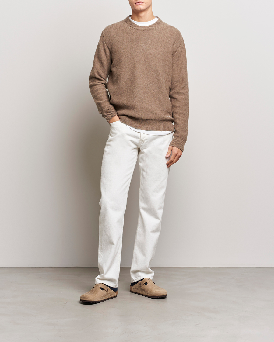 Herre | Gensere | NN07 | Nigel Lambswool Crew Neck Pullover Shitake