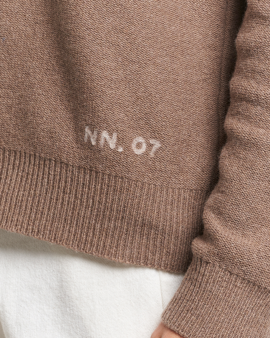Herre | Gensere | NN07 | Nigel Lambswool Crew Neck Pullover Shitake