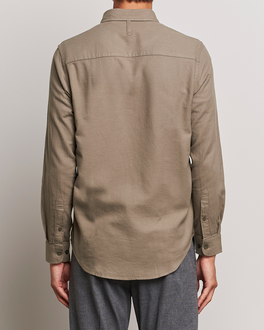 Herre | Skjorter | NN07 | Arne Brushed Flannel Shirt Dark Clay