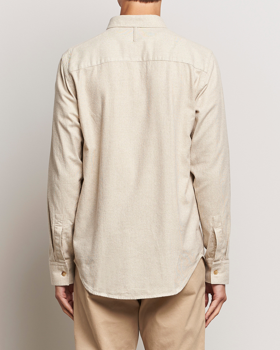 Herre | Skjorter | NN07 | Cohen Brushed Flannel Shirt Off White