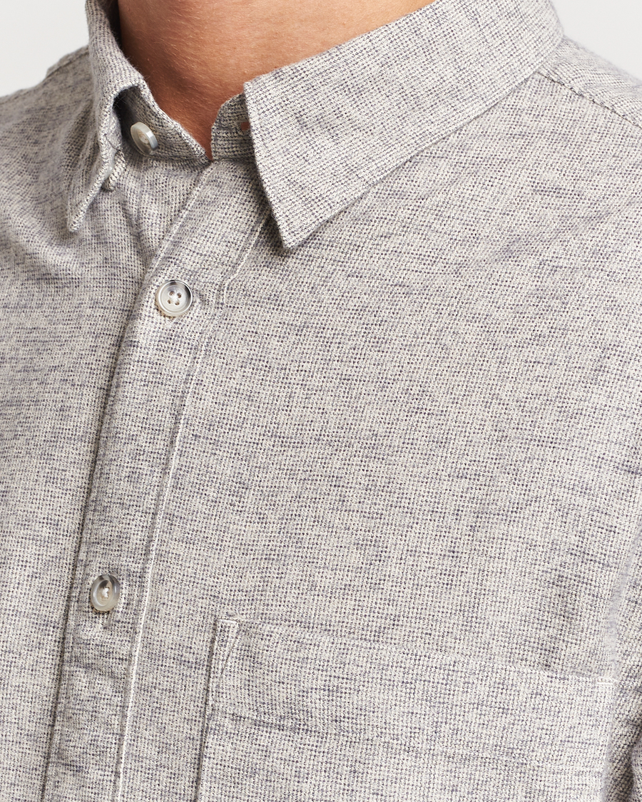 Herre | Skjorter | NN07 | Cohen Brushed Flannel Shirt Black Multi