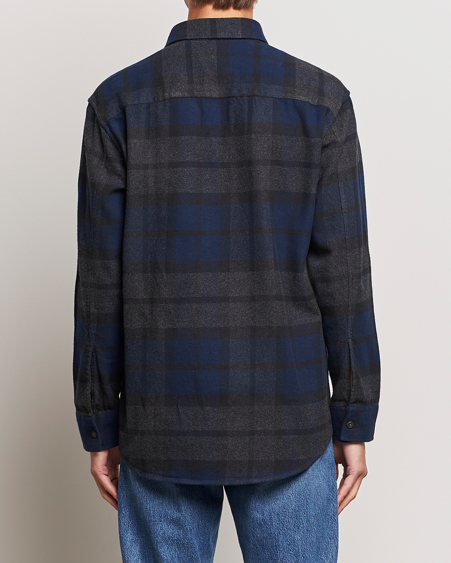 Herre | Skjorter | NN07 | Freddie Checked Overshirt Navy/Grey