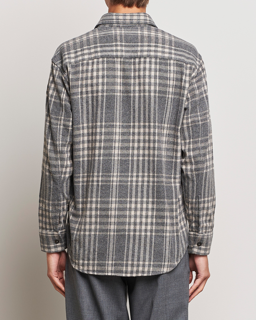 Herre | Skjorter | NN07 | Freddie Checked Overshirt Grey/Cream