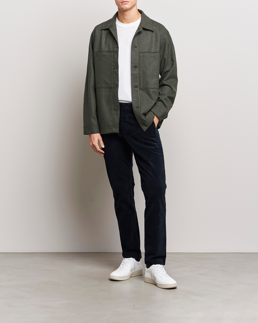 Herre | Skjorter | NN07 | Isak Pocket Overshirt Dark Green