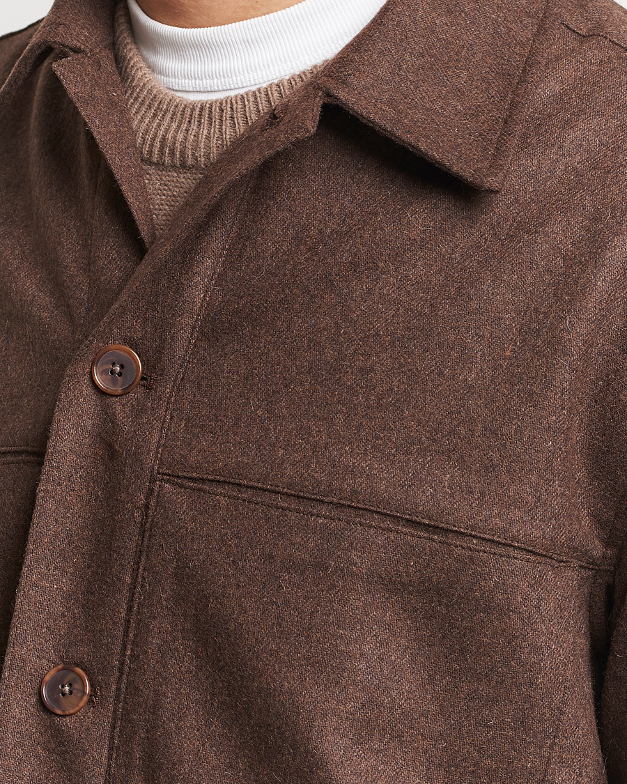 Herre | Skjorter | NN07 | Isak Pocket Overshirt Demitasse Brown