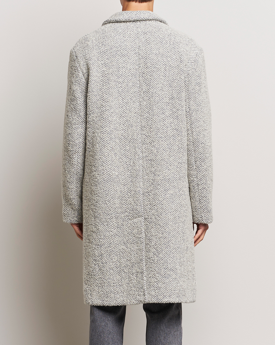 Herre | Jakker | NN07 | Fulvio Herringbone Coat Ecru
