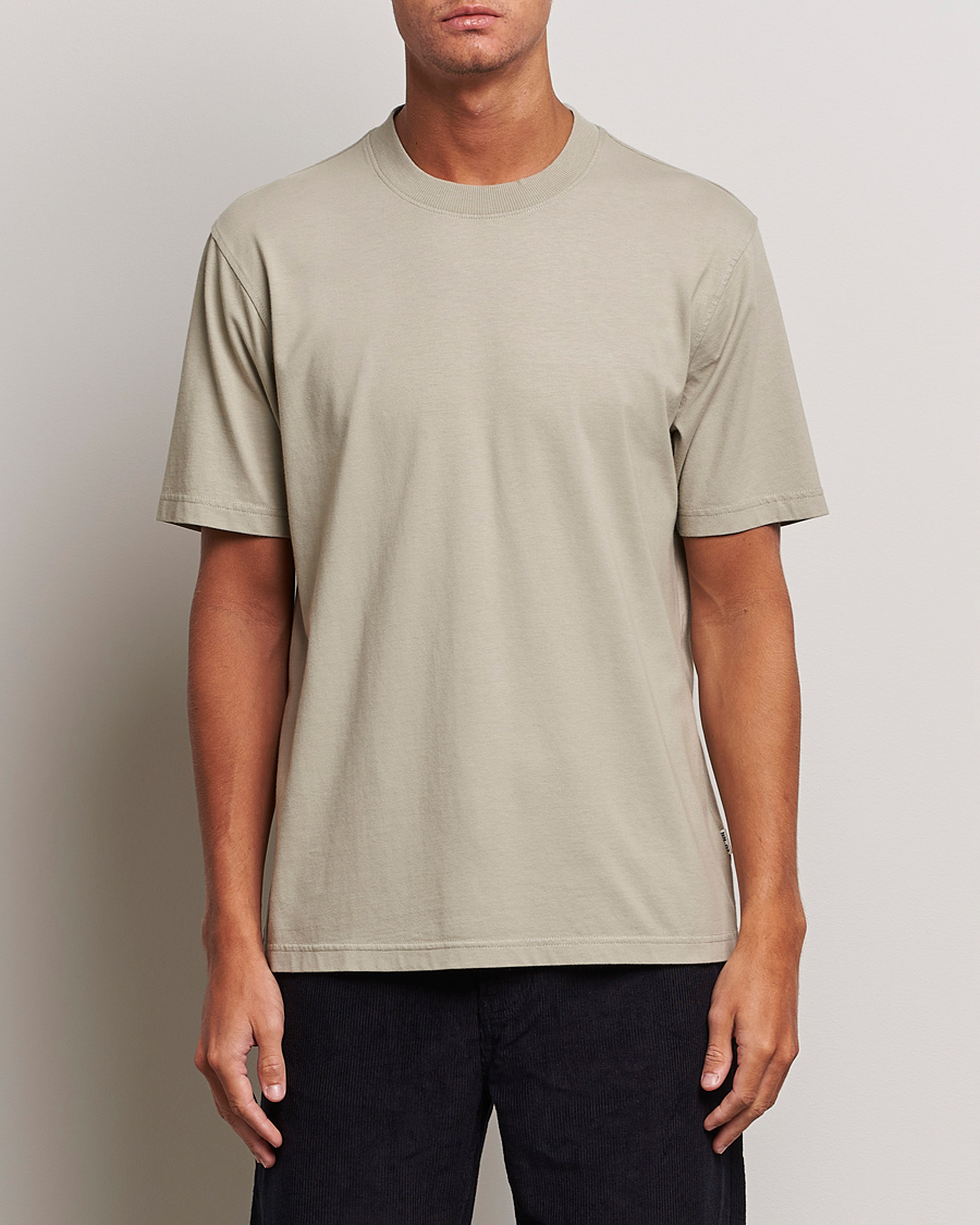 Herre | T-Shirts | NN07 | Adam Pima Crew Neck T-Shirt Fog