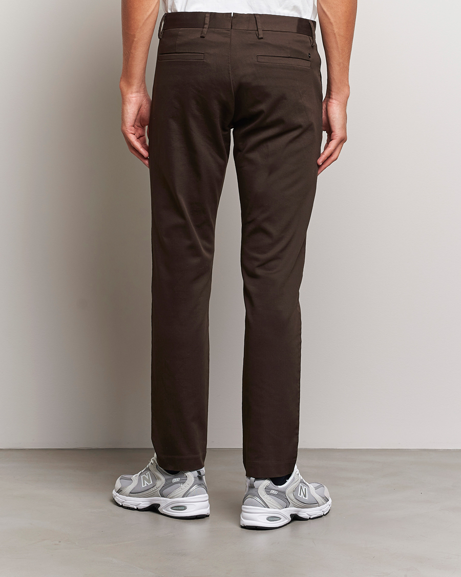 Herre | Bukser | NN07 | Theo Regular Fit Stretch Chinos Demitase Brown