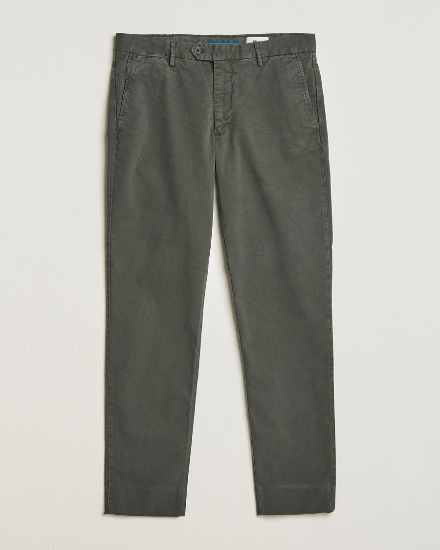 Herre | | NN07 | Wilhelm Regular Fit Stretch Chinos Dark Green