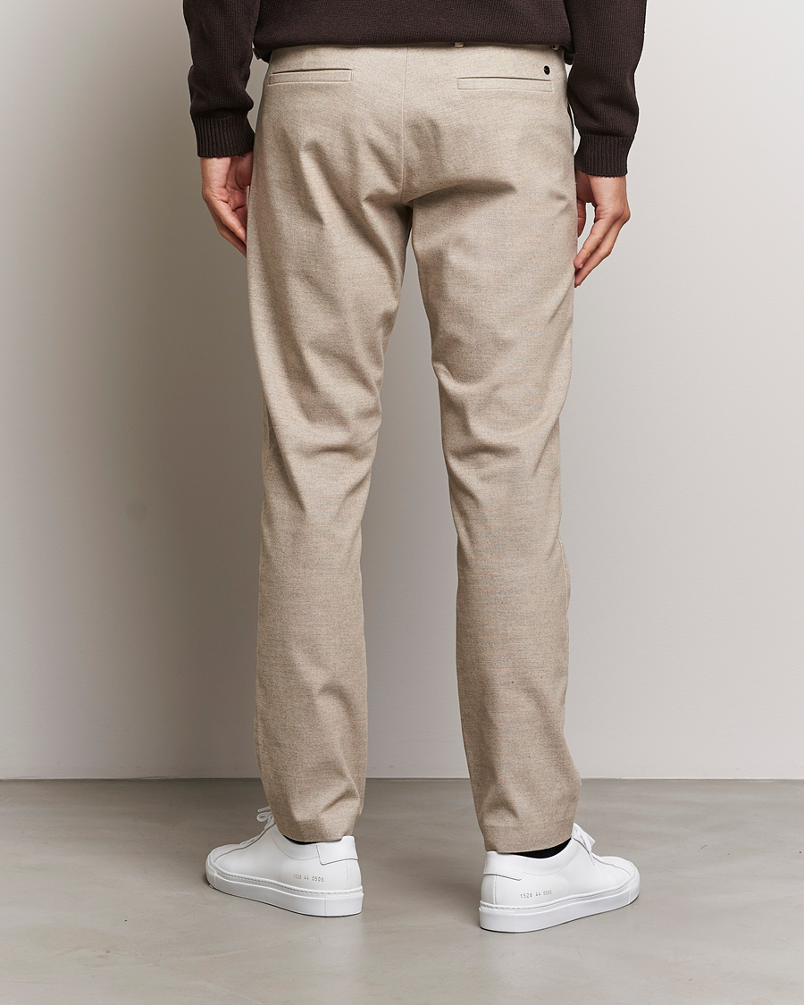 Herre | Bukser | NN07 | Theo Brushed Cotton Trousers Cement Melange