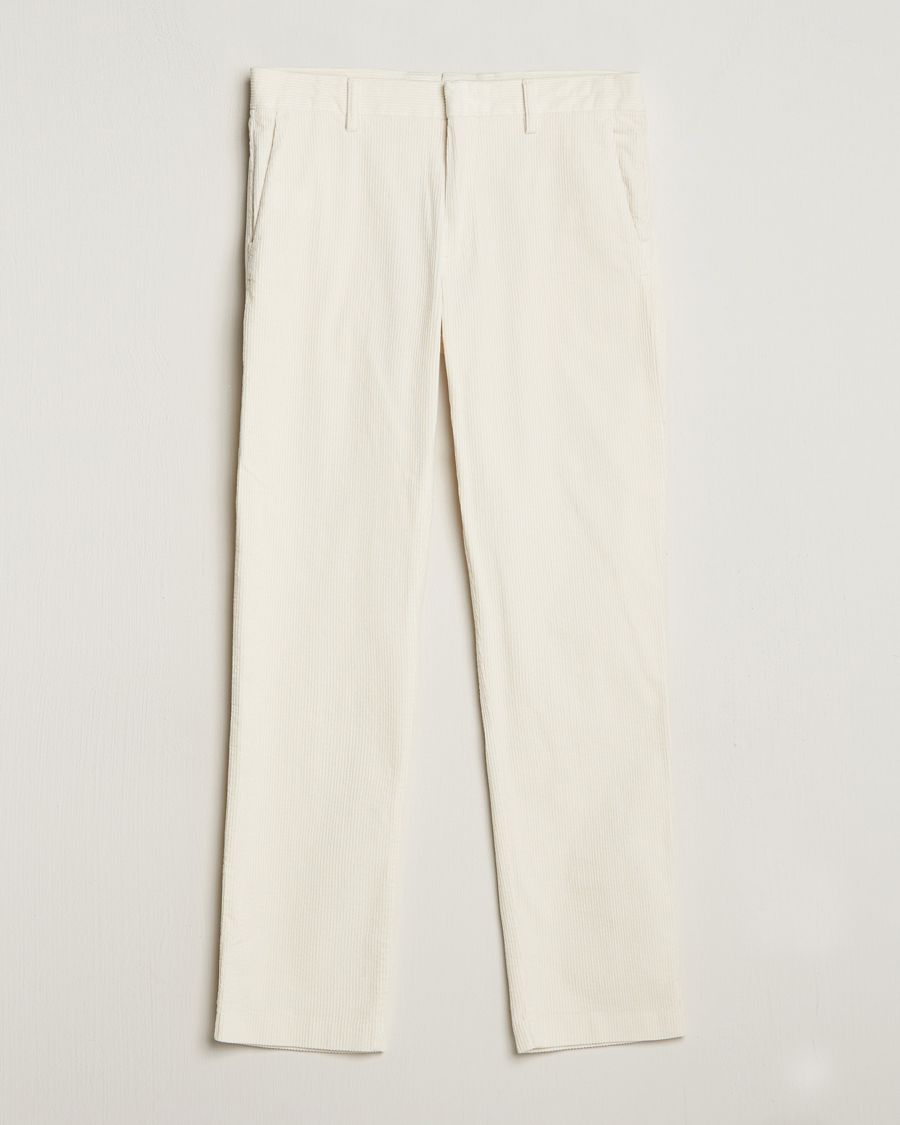 Herre | Bukser | NN07 | Theo Regular Fit Corduroy Chinos Off White