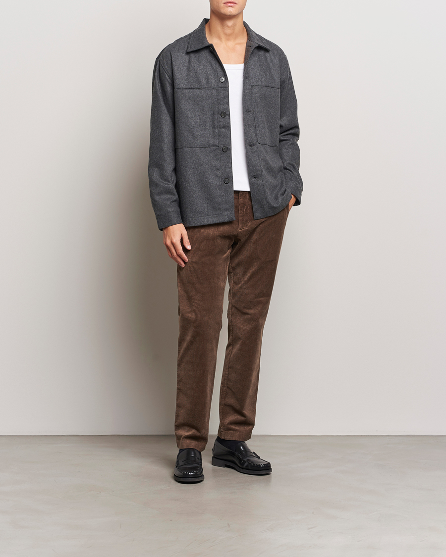 Herre | Bukser | NN07 | Theo Regular Fit Corduroy Chinos Shitake