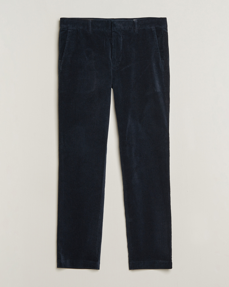 Herre | Bukser | NN07 | Theo Regular Fit Corduroy Chinos Navy Blue