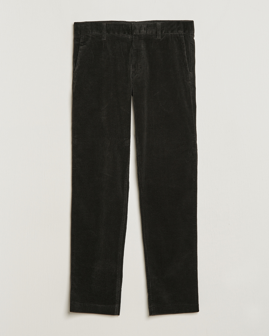 Herre | Bukser | NN07 | Theo Regular Fit Corduroy Chinos Dark Army