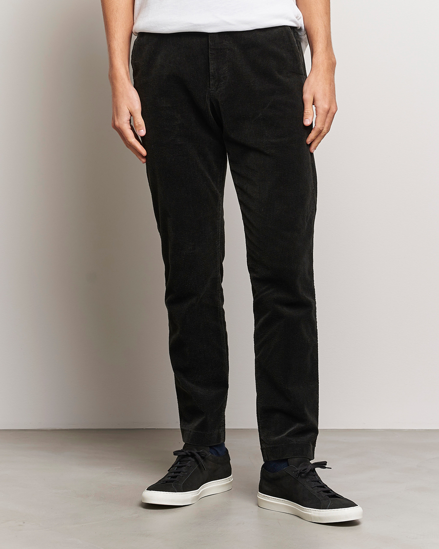 Herre | Cordfløyelsbukser | NN07 | Theo Regular Fit Corduroy Chinos Dark Green
