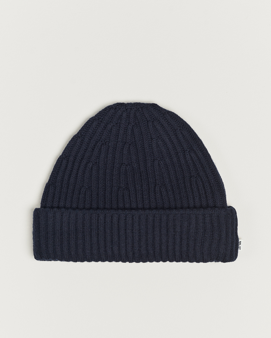 Herre | NN07 Ribbed Hat Navy Blue | NN07 | Ribbed Hat Navy Blue