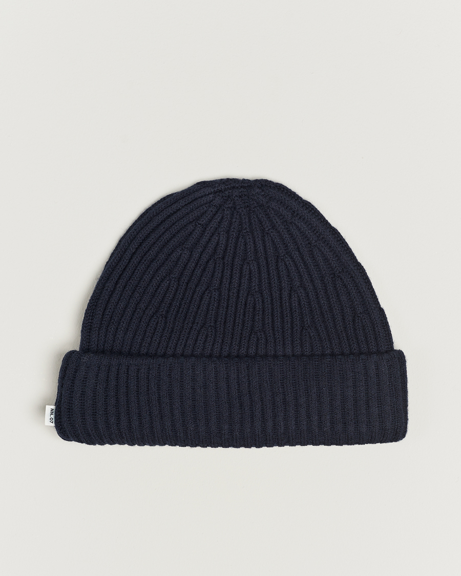 Herre | NN07 Ribbed Hat Navy Blue | NN07 | Ribbed Hat Navy Blue