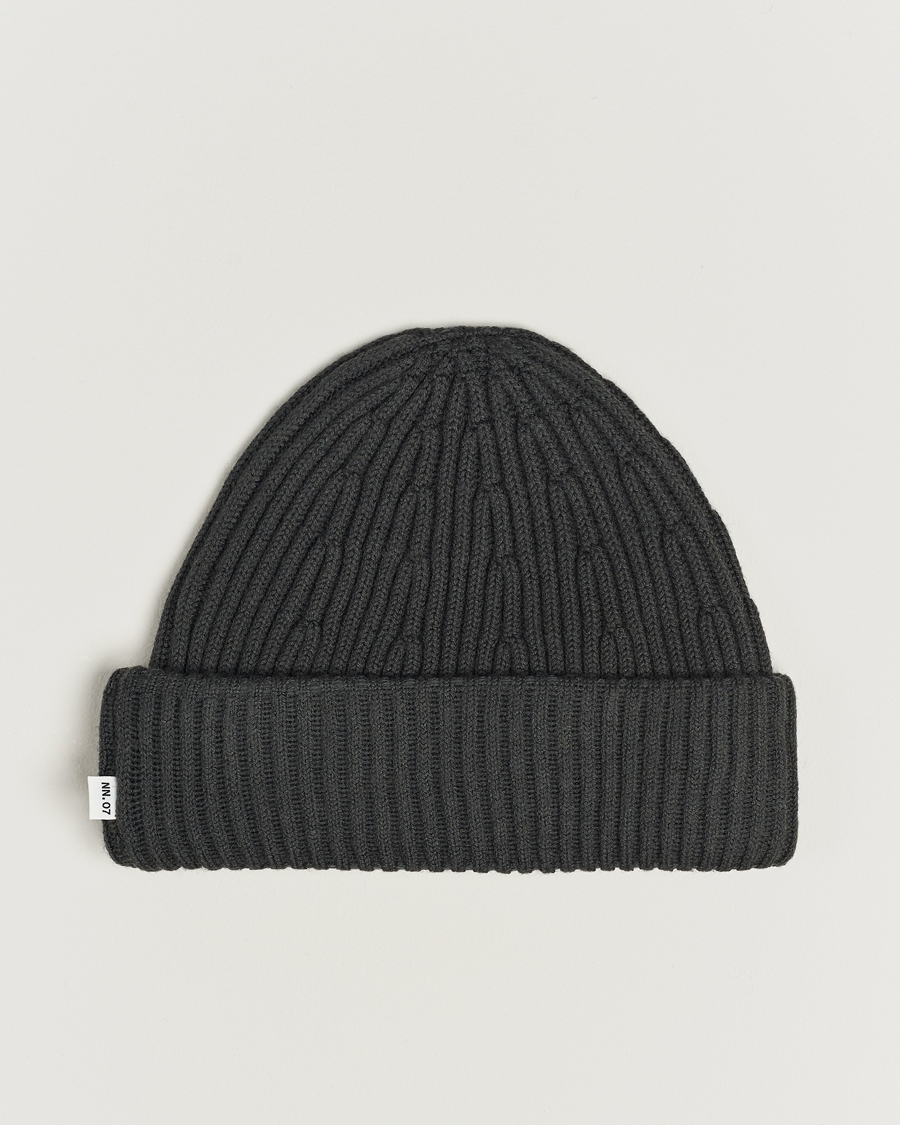 Herre | NN07 Ribbed Hat Dark Army | NN07 | Ribbed Hat Dark Army