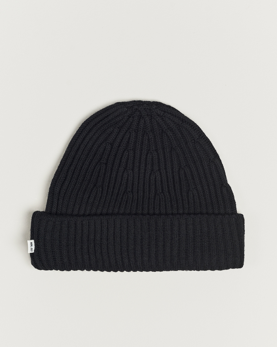 Herre | NN07 Ribbed Hat Black | NN07 | Ribbed Hat Black