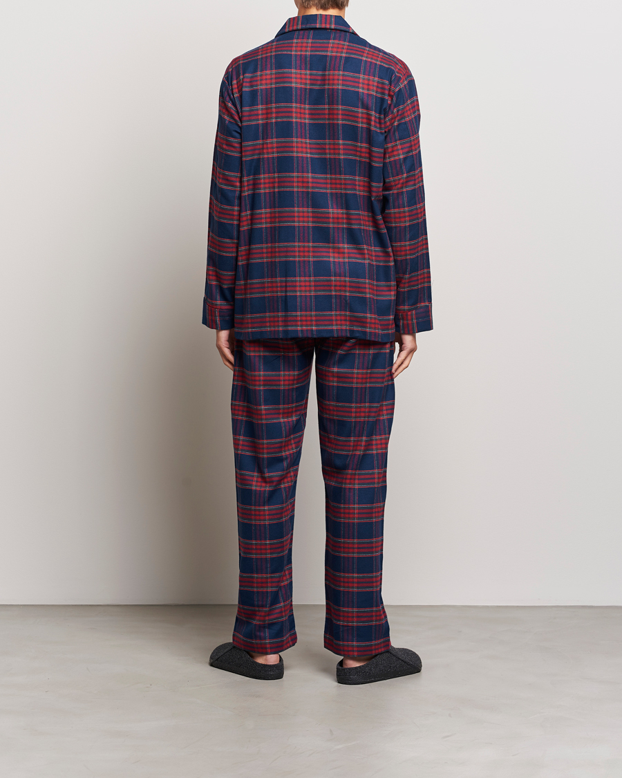Herre | Pyjamaser og badekåper | Derek Rose | Cotton Flannel Checked Pyjama Set Multi