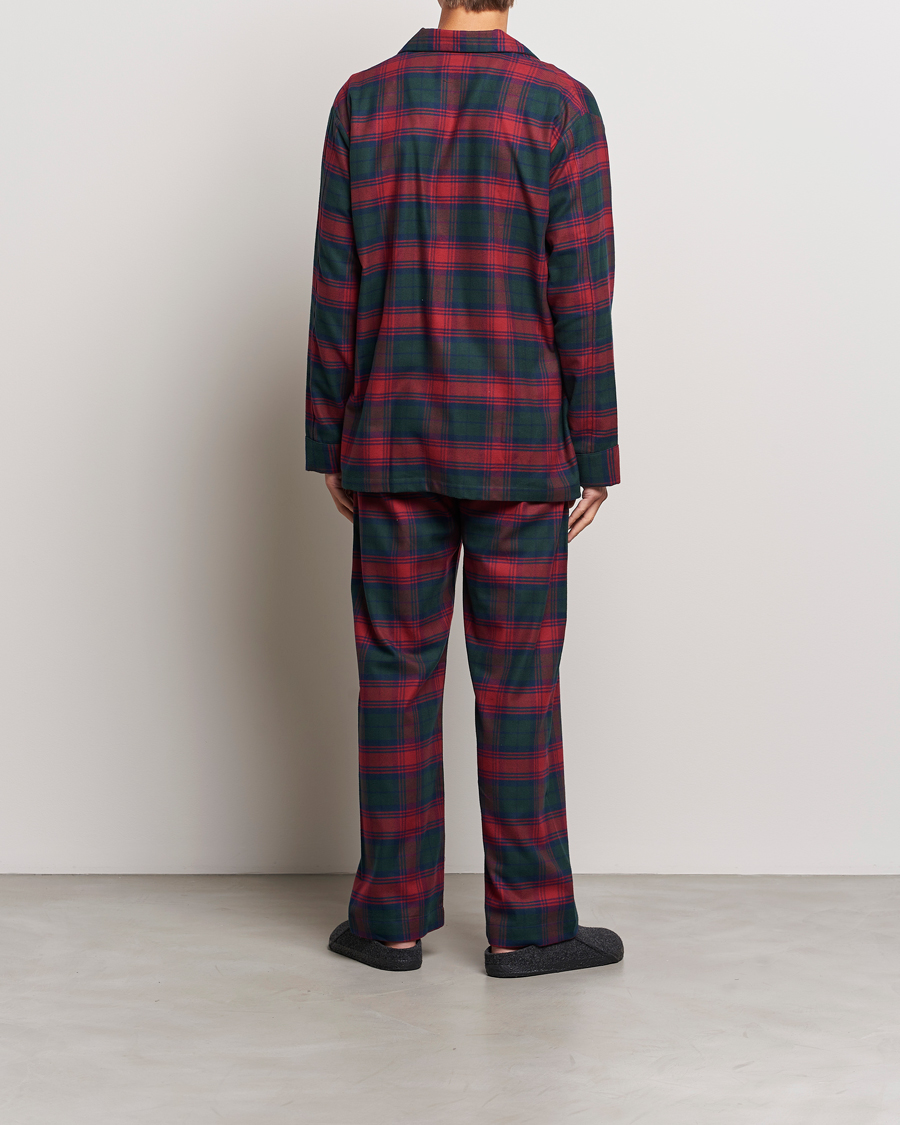 Herre | Pyjamaser og badekåper | Derek Rose | Cotton Flannel Checked Pyjama Set Multi