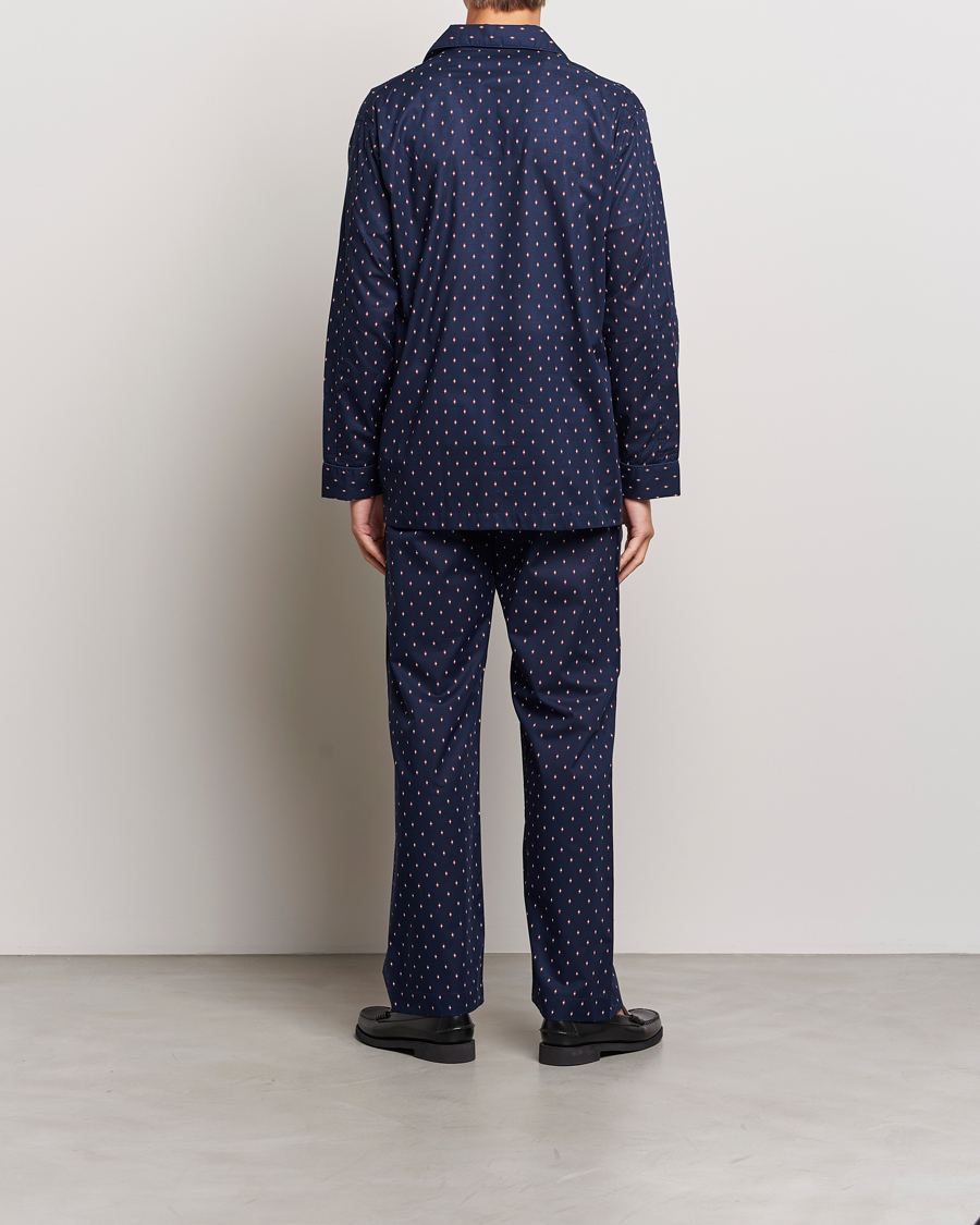 Herre | | Derek Rose | Cotton Pyjama Set Navy