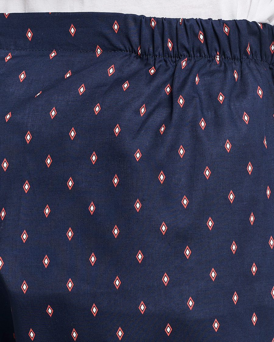 Herre | Pyjamaser og badekåper | Derek Rose | Cotton Pyjama Set Navy