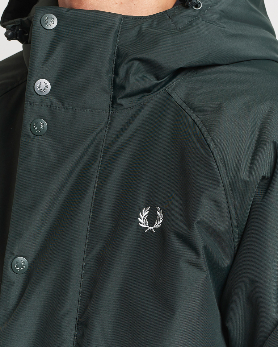 Herre | Jakker | Fred Perry | Padded Zip Through Parka Night Green