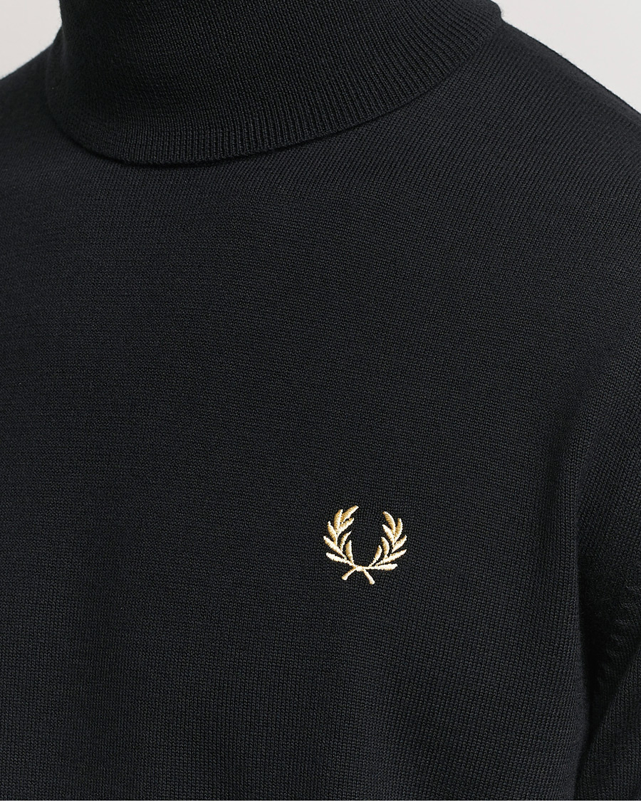 Herre | Gensere | Fred Perry | Knitted Rollneck Jumper Black