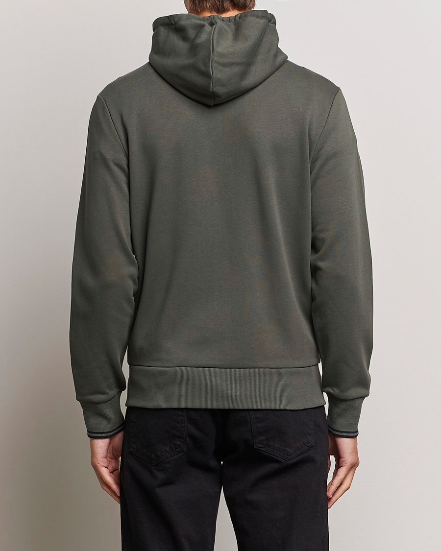 Herre | Gensere | Fred Perry | Hooded Zip Sweatshirt Field Green