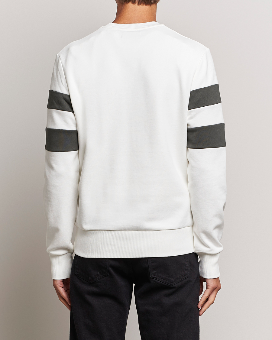 Herre | Gensere | Fred Perry | Tipped Sleeve Sweatshirt Snow Whiite