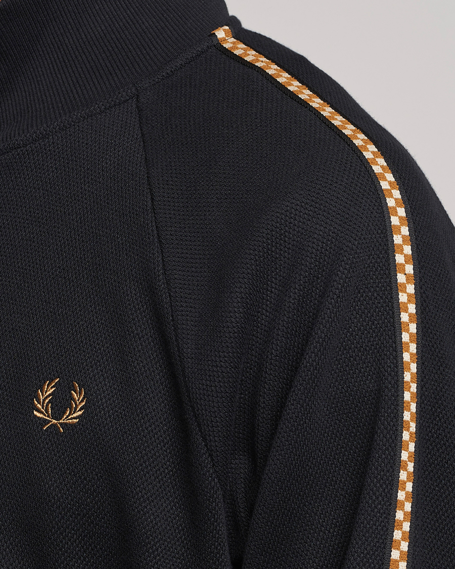 Herre | Gensere | Fred Perry | Checkboard Taped Zip Through Jacket Black