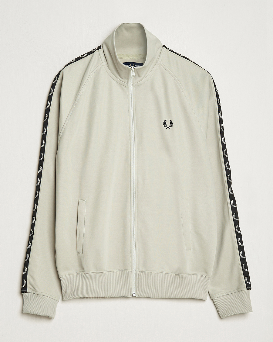 Herre |  | Fred Perry | Taped Track Jacket Light Oyster