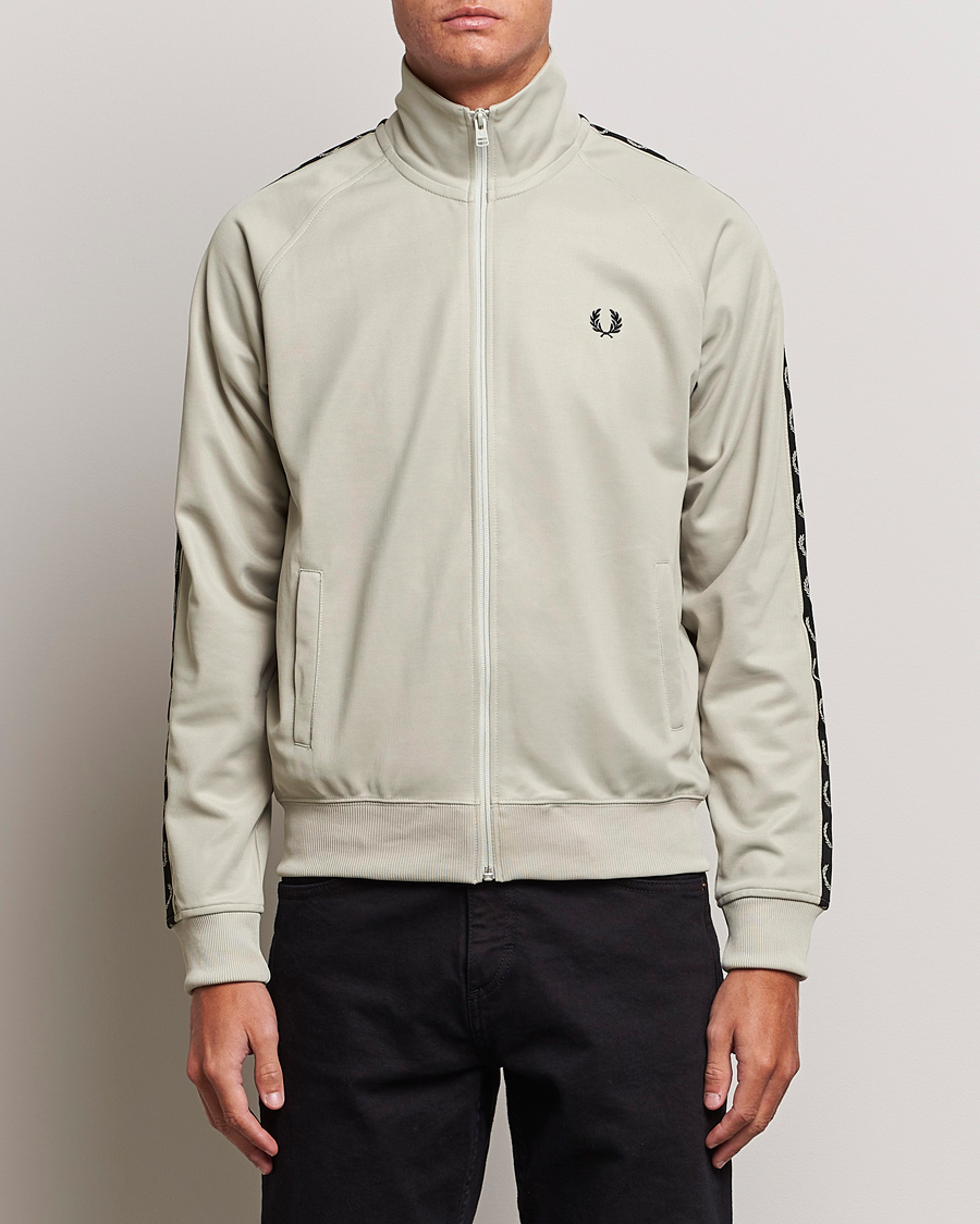 Herre |  | Fred Perry | Taped Track Jacket Light Oyster