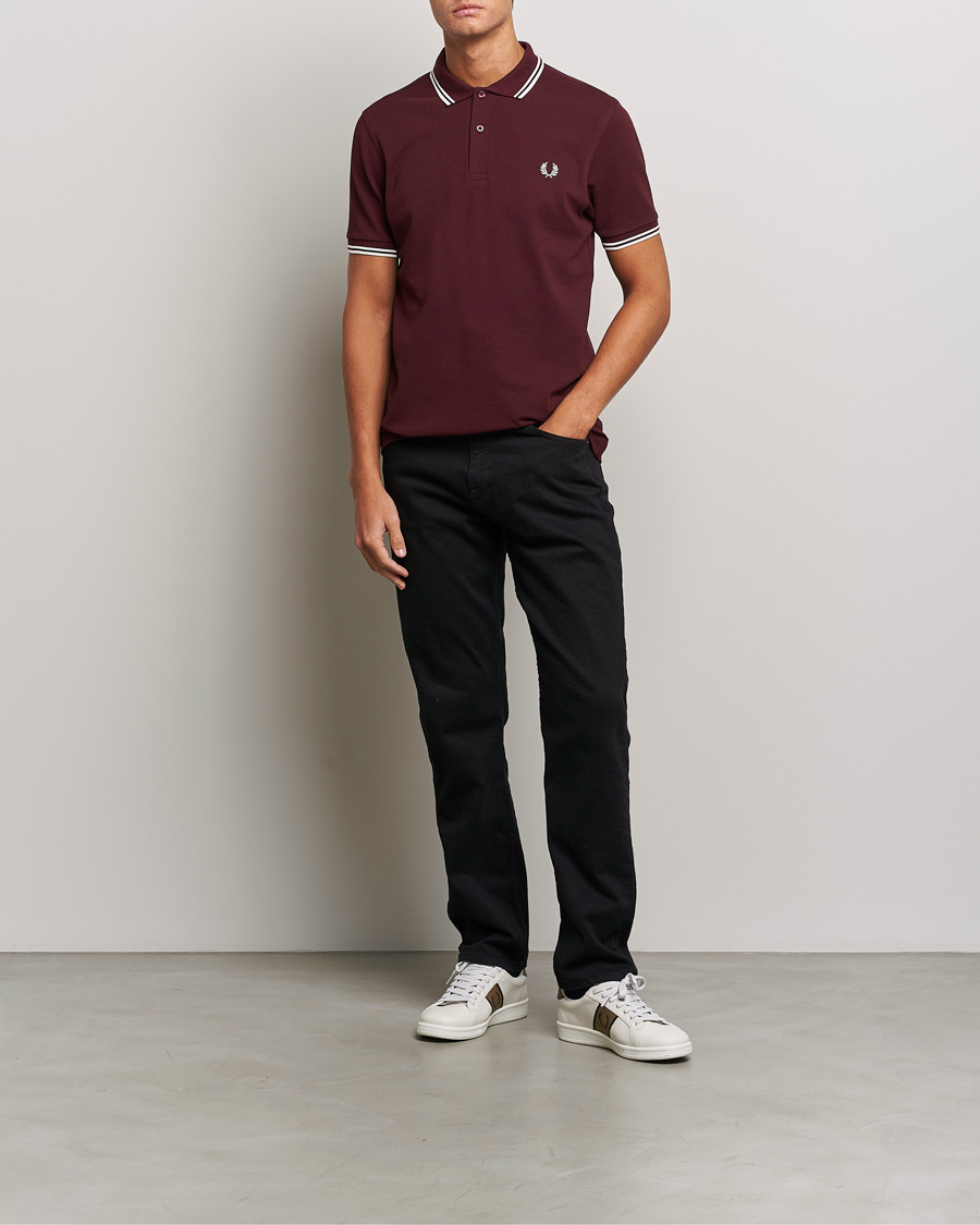 Herre | Pikéer | Fred Perry | Twin Tipped Polo Shirt Oxblood