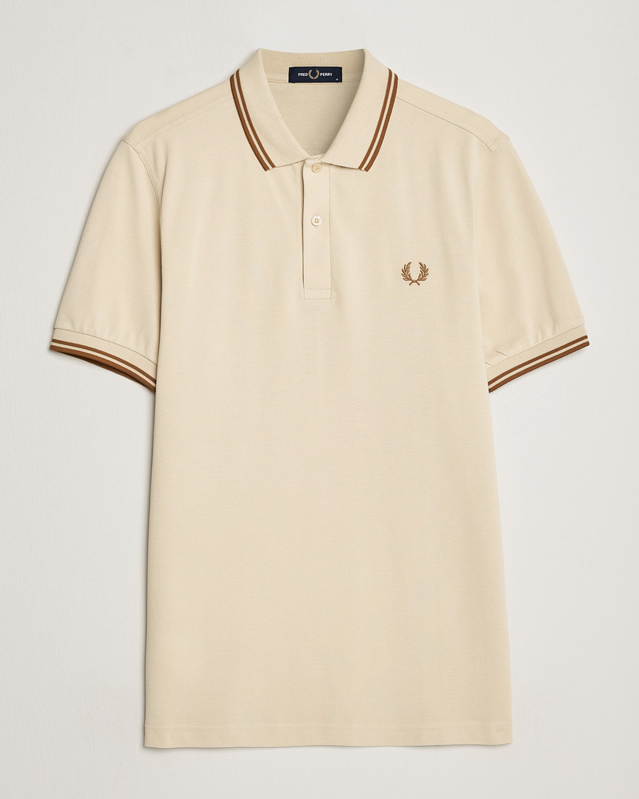 Herre |  | Fred Perry | Twin Tipped Polo Shirt Oatmeal