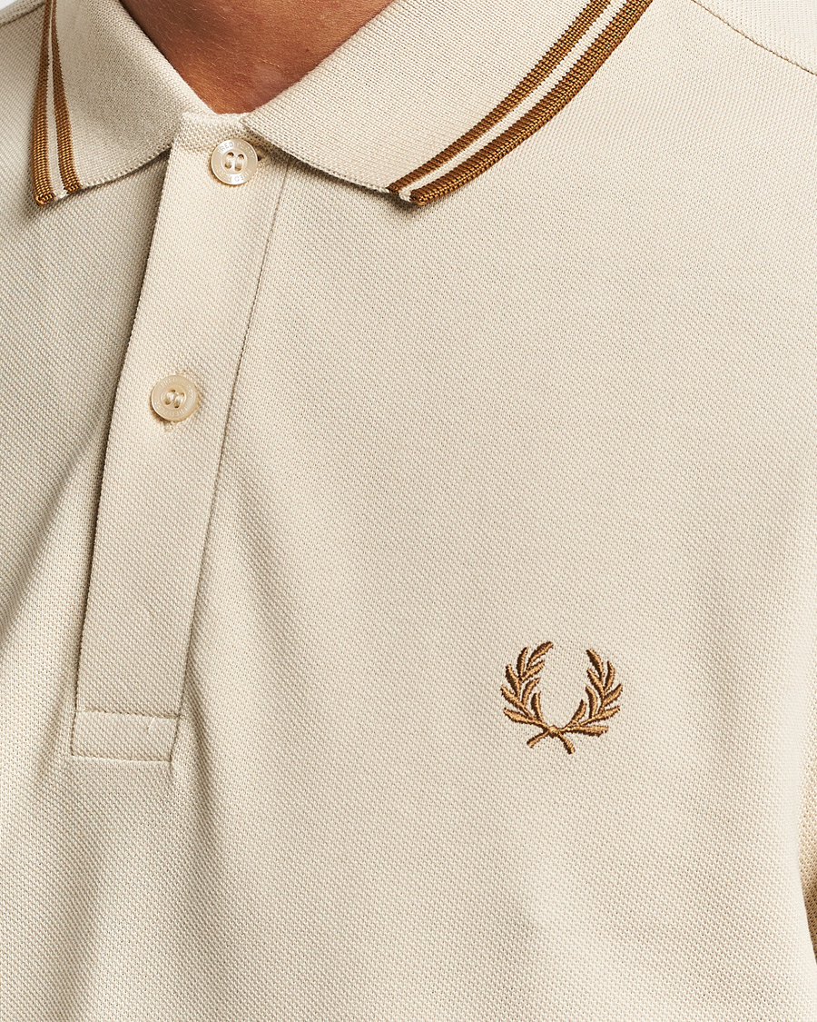 Herre | Pikéer | Fred Perry | Twin Tipped Polo Shirt Oatmeal