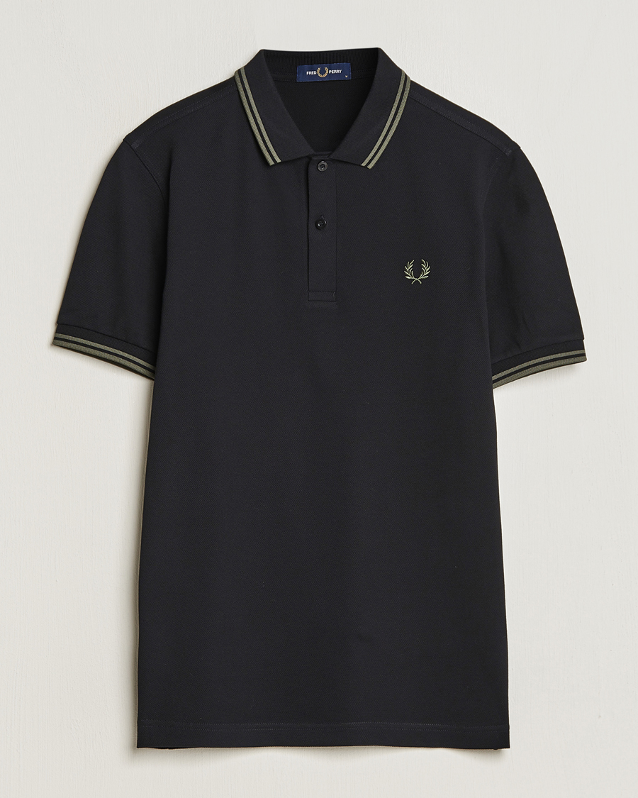 Herre | Pikéer | Fred Perry | Twin Tipped Polo Shirt Black