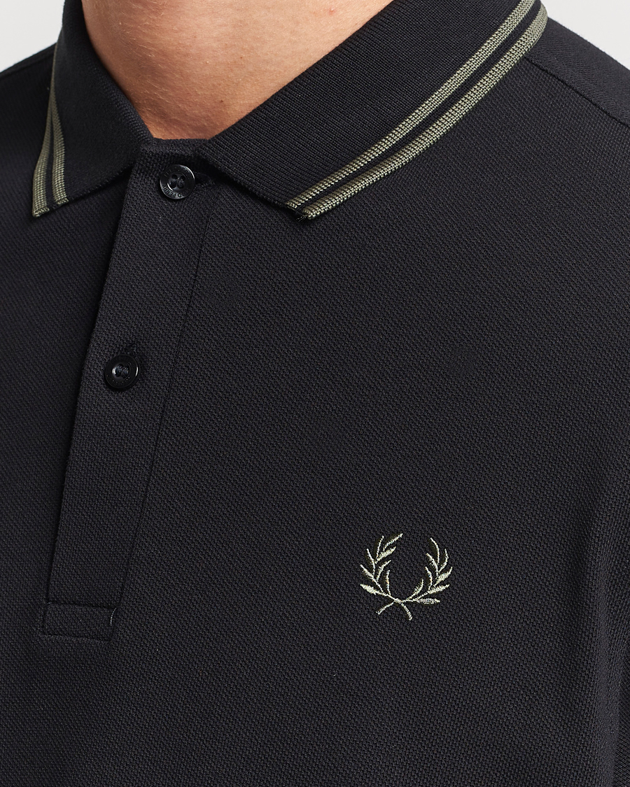 Herre | Pikéer | Fred Perry | Twin Tipped Polo Shirt Black