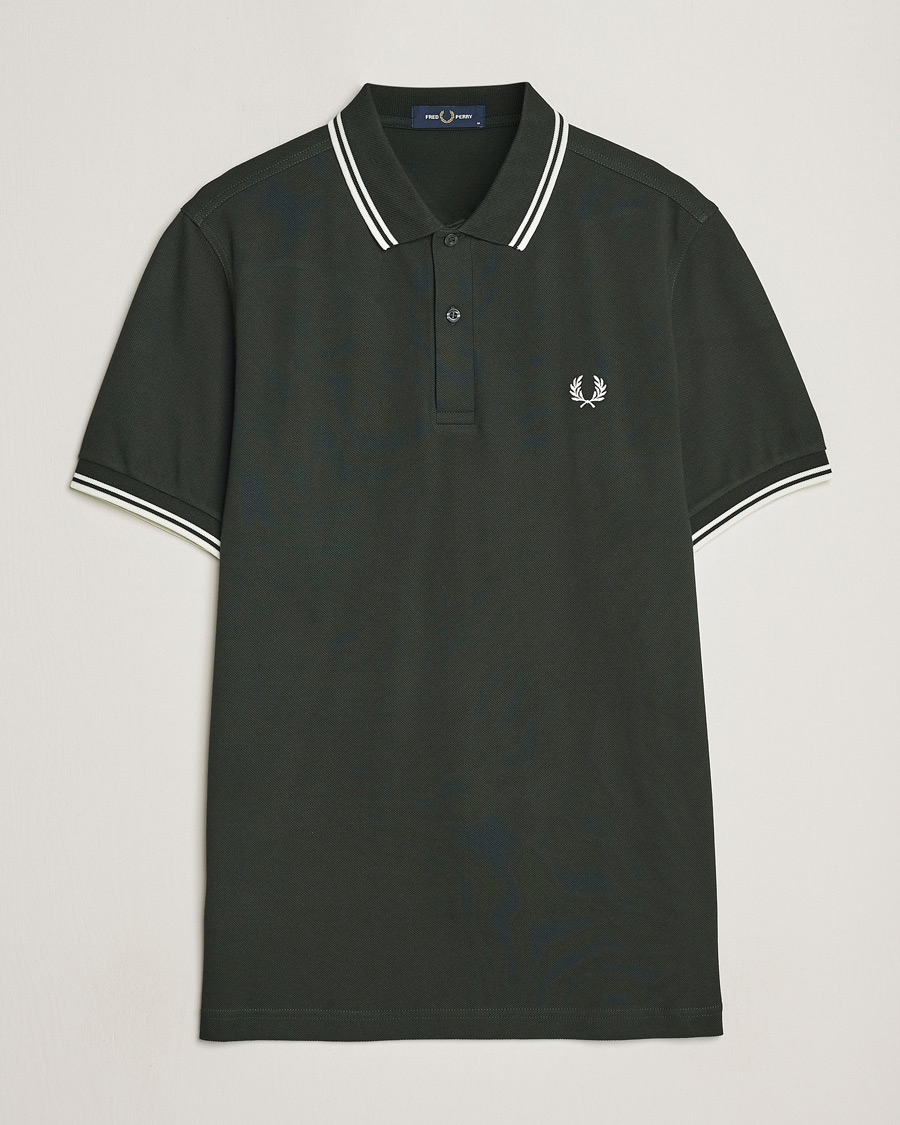 Herre | Pikéer | Fred Perry | Twin Tipped Polo Shirt Night Green