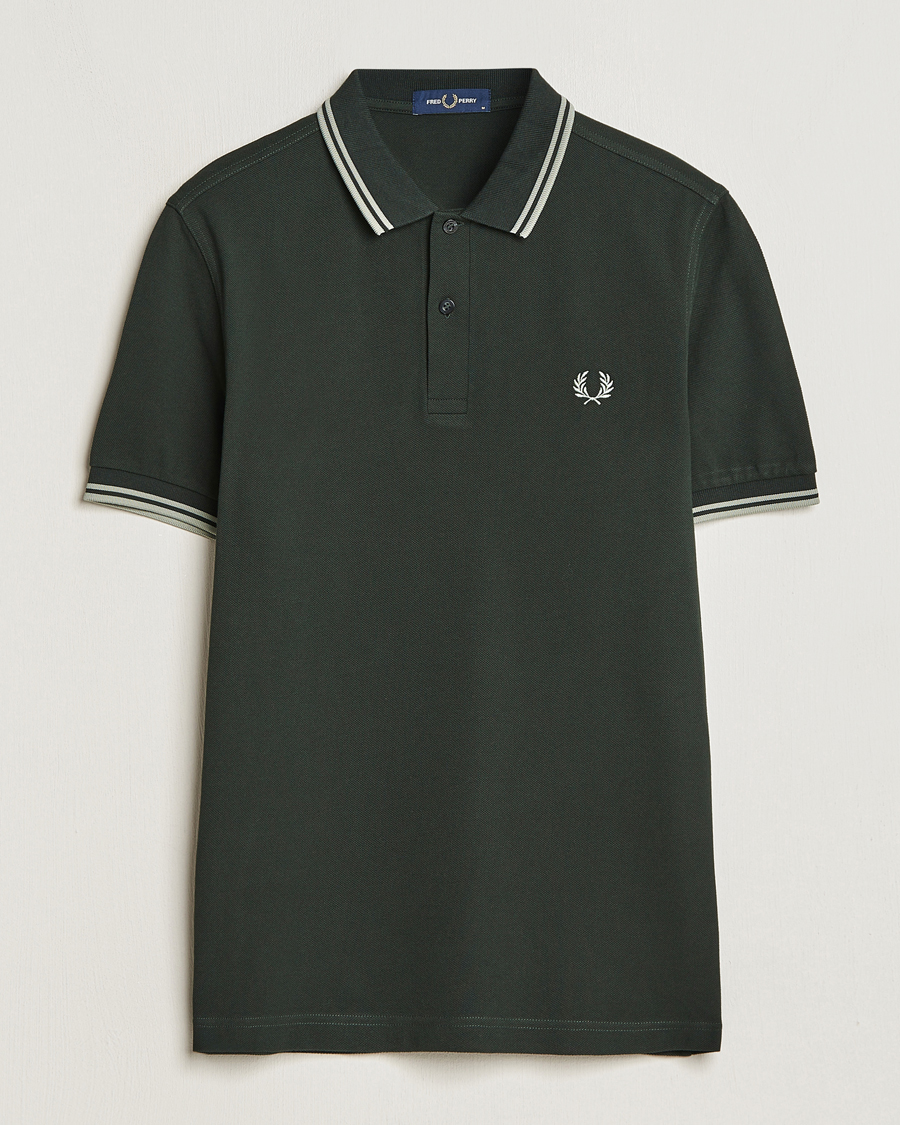 Herre | Fred Perry | Fred Perry | Twin Tipped Polo Shirt Night Green